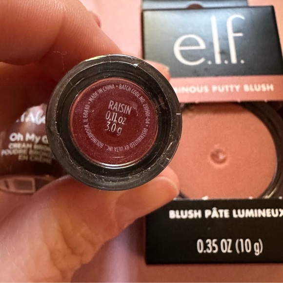 ELF/Ulta Beauty NWT Luminous Putty Blush, Luxe Lipstick, Oh My Glow Bronzer - Picture 2 of 8